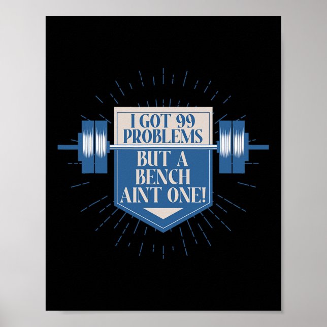 Poster Bench Bodybuilding Para Motivação Móvel (Frente)