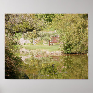 Poster Bench Over Lake