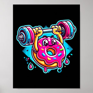 Poster Bench Press Rosquinha Hleving Bodybuilding Fitne