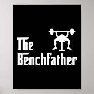 Poster Benchdad Bodybuilding Gym Bro Funny Bench P