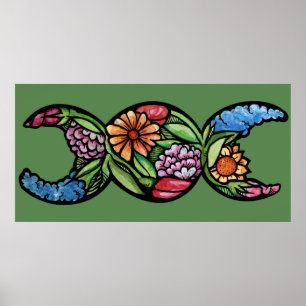 Poster "Bendito Seja" Triple Moon Bloom