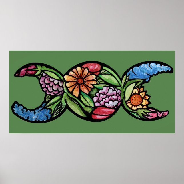 Poster "Bendito Seja" Triple Moon Bloom (Frente)