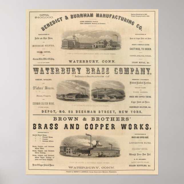 Poster Benedict e Burnham Manufacturing Company (Frente)