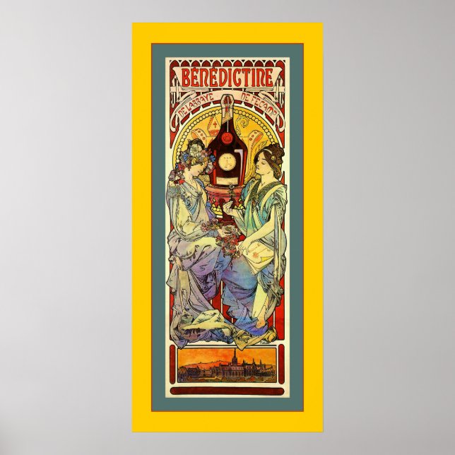 Póster Benedictine ~ Publicidade Vintage (Frente)