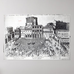 Póster Benediction of The Pope in St.Peter's Square