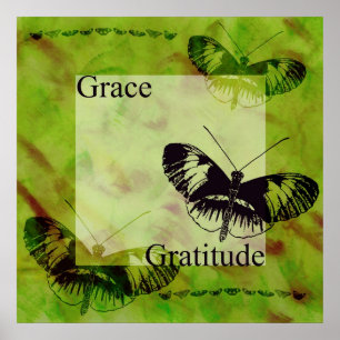 Póster Benevolência e gratitude das inspirações da