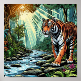 POSTER BENGAL TIGER