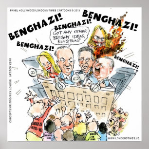 Póster Benghazi Como Política Precisamos de Empregos Cart
