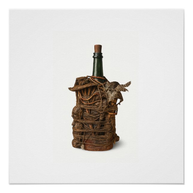 Póster Beninese Fetish Bottle Art Poster (Frente)