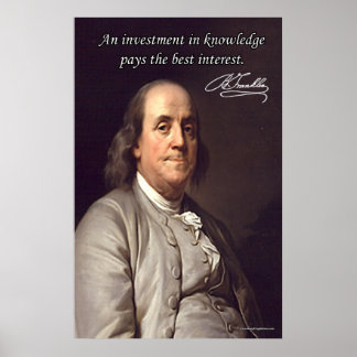 Póster Benjamin Franklin