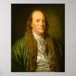 Poster Benjamin Franklin - Jean-Baptiste Greuze Fine Art