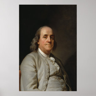 Póster BENJAMIN FRANKLIN por Joseph Siffred Duplessis