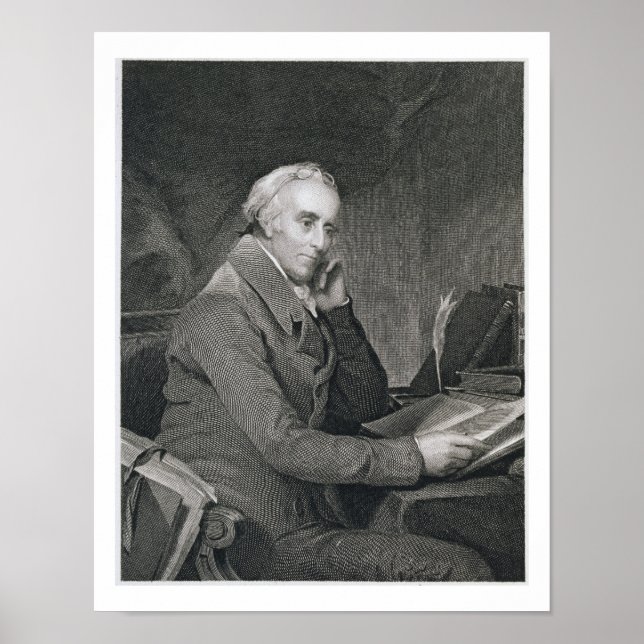Poster Benjamin Rush, gravado por Richard W. Dodson (1812 (Frente)