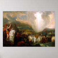 Benjamin West Joshua Passando o rio Jordão