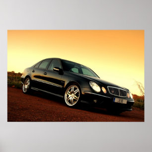 Póster Benz E55 AMG de Mercedes