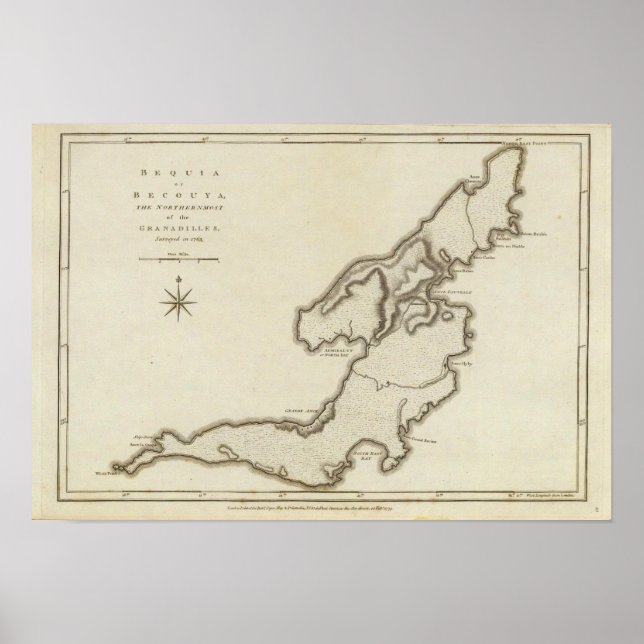 Poster Bequia ou Becouya (Frente)