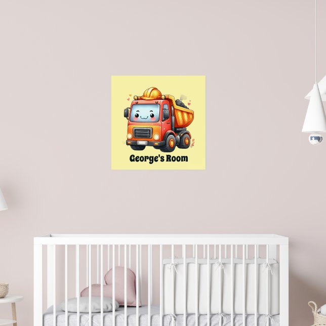Poster Berçário amantes da construção divertida  (Berçário 2)