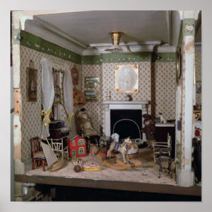 Póster Berçário com os brinquedos da "senhorita Milha"