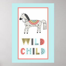 Poster Berçário de Cavalos Selvagens Scandia