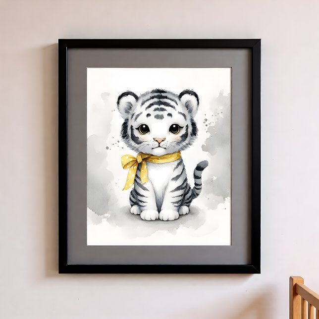 Poster Berçário Toque de Cor Animais da Selva Tigre (Criador carregado)