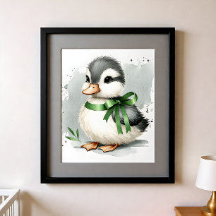 Poster Berçário Toque de Cor Animais de Fazenda Pato