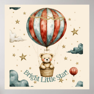 Poster Berçário Urso Teddy Fofo