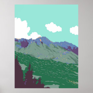 Poster Berchtesgaden Alps perto de Obersalzberg Alemanha