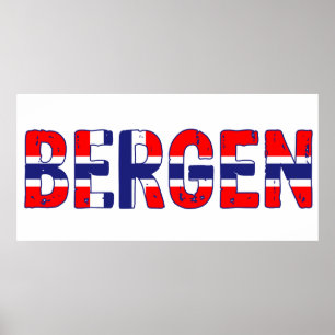 Poster Bergen Noruega