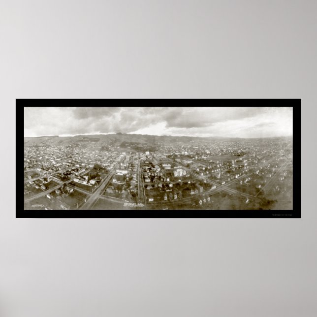 Póster Berkeley Airship Foto 1908 (Frente)