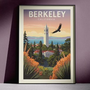 Poster Berkeley Califórnia Antiga