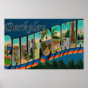 Póster Berkeley, Califórnia - grandes cenas da letra