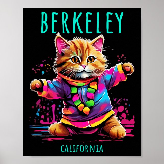Poster Berkeley California Usa Divertida - Bela dança Col (Frente)