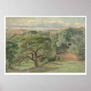Póster Berkeley com vista para a Universidade da Califórn