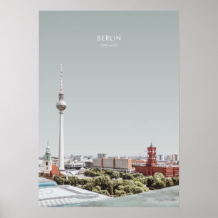 Poster Berlim, Alemanha Viagem Trabalho de arte