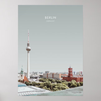 Poster Berlim, Alemanha Viagem Trabalho de arte