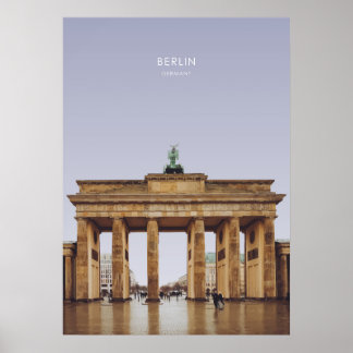 Poster Berlim, Alemanha Viagem Trabalho de arte