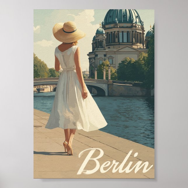 Poster Berlim anos 50 vintage  (Frente)