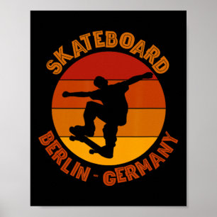 Poster Berlin Alemanha Skate Urna Skate 2 