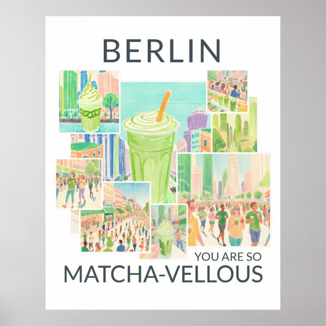 Poster Berlin (deine Stadt), You Are So Matcha-vellous, (Frente)