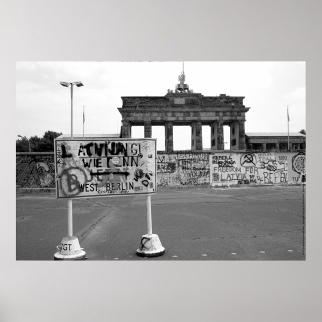 Póster Berlin Wall West Germany 1989 (Frente)