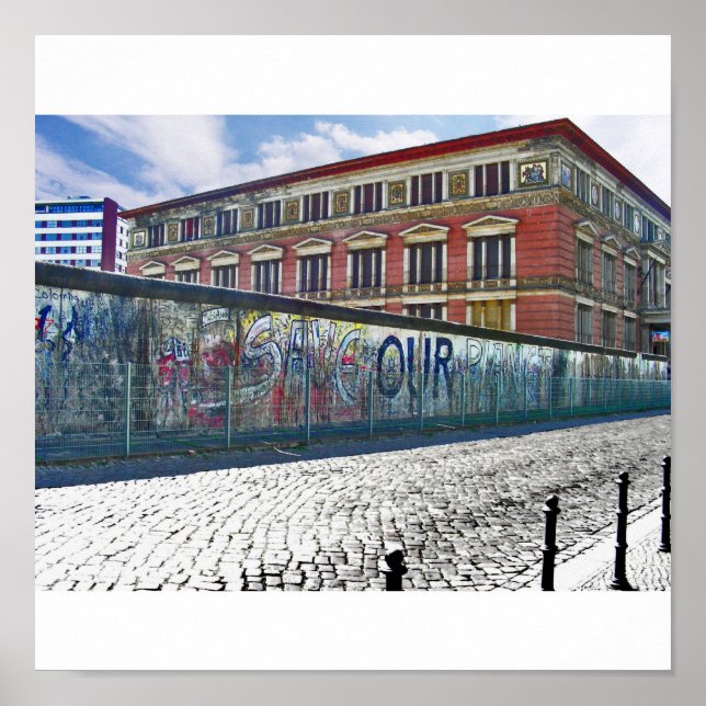 PÓSTER BERLINER MAUER GRAFITE INDIANO (Frente)