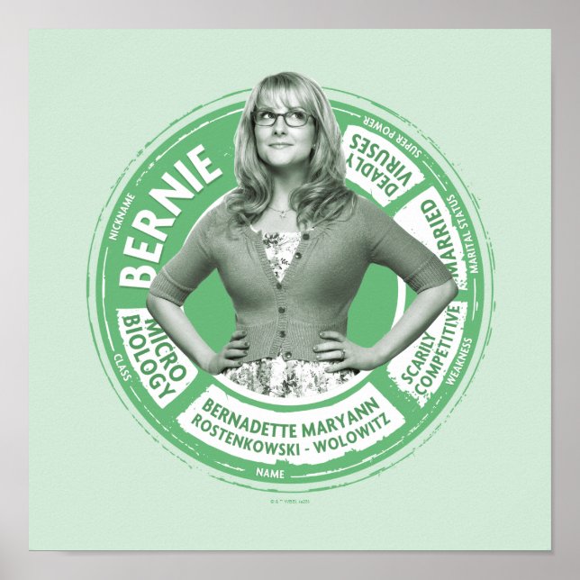 Poster Bernadette Info Graphic (Frente)