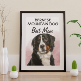 Poster Bernese Mountain Dog Melhor Mãe
