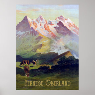Poster Bernese Oberland, Paisagem, Suiça