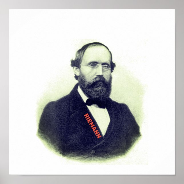 Poster Bernhard Riemann (Frente)