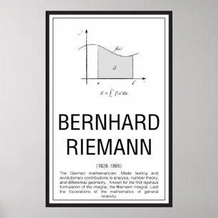 Póster Bernhard Riemann