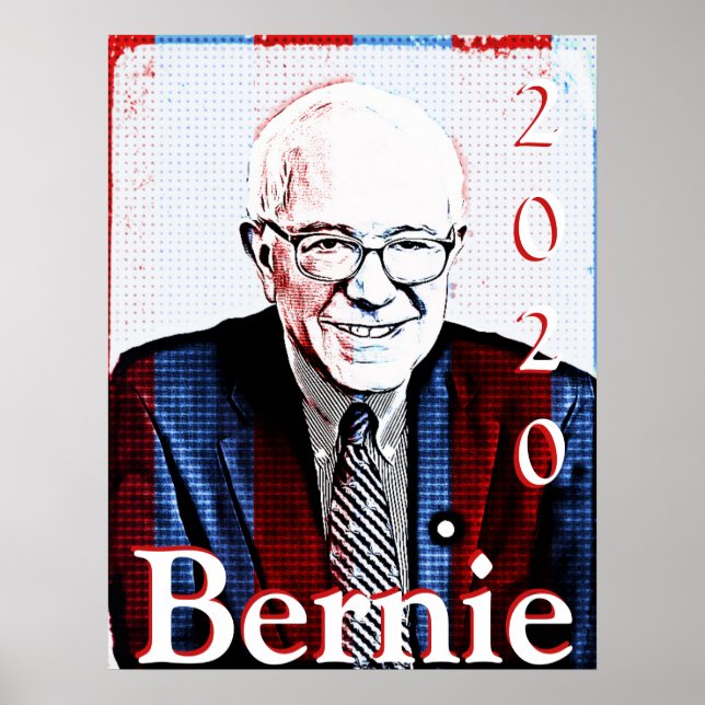 Poster Bernie Sanders 2020 Eleição Presidencial (Frente)