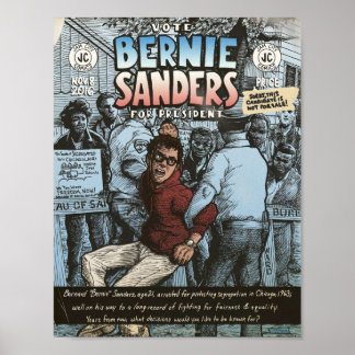 Poster Bernie Sanders Circa 1963