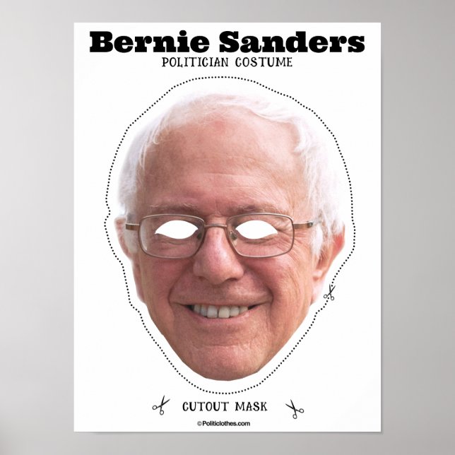 Poster Bernie Sanders Costume Mask (Frente)