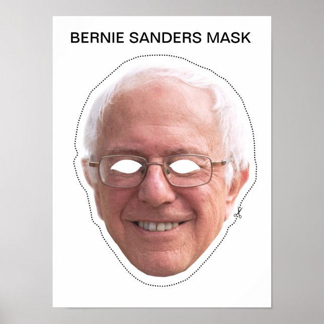 Póster Bernie Sanders Mask (Frente)
